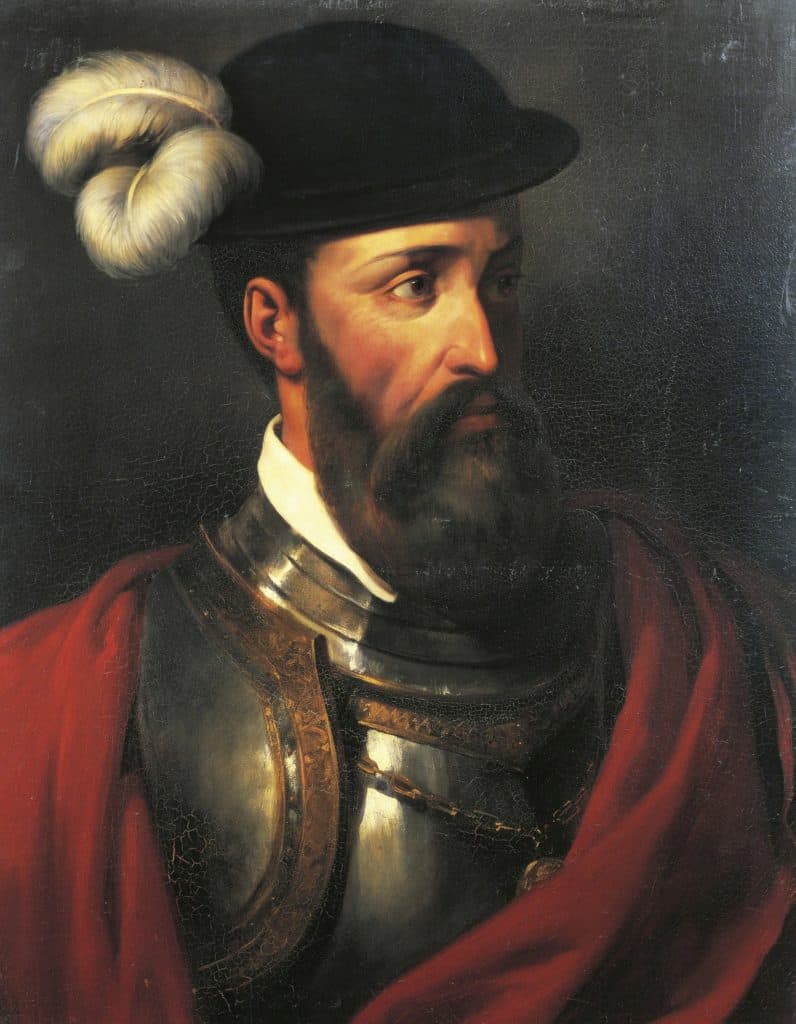Peru'yu ele geçirerek "patates" sebzesinin Avrupa'ya gelmesine vesile olan İspanyol işgalcisi Francisco Pizarro (1471 - 1542). Görsel: Wikipedia